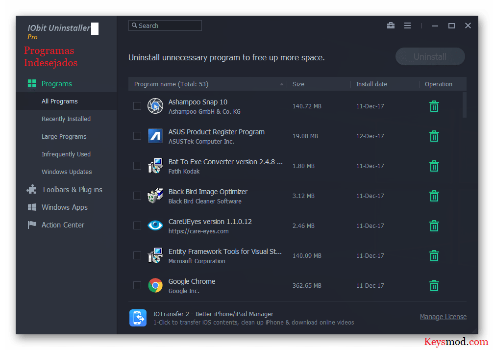 IObit Uninstaller Pro Full Version With Crackeado